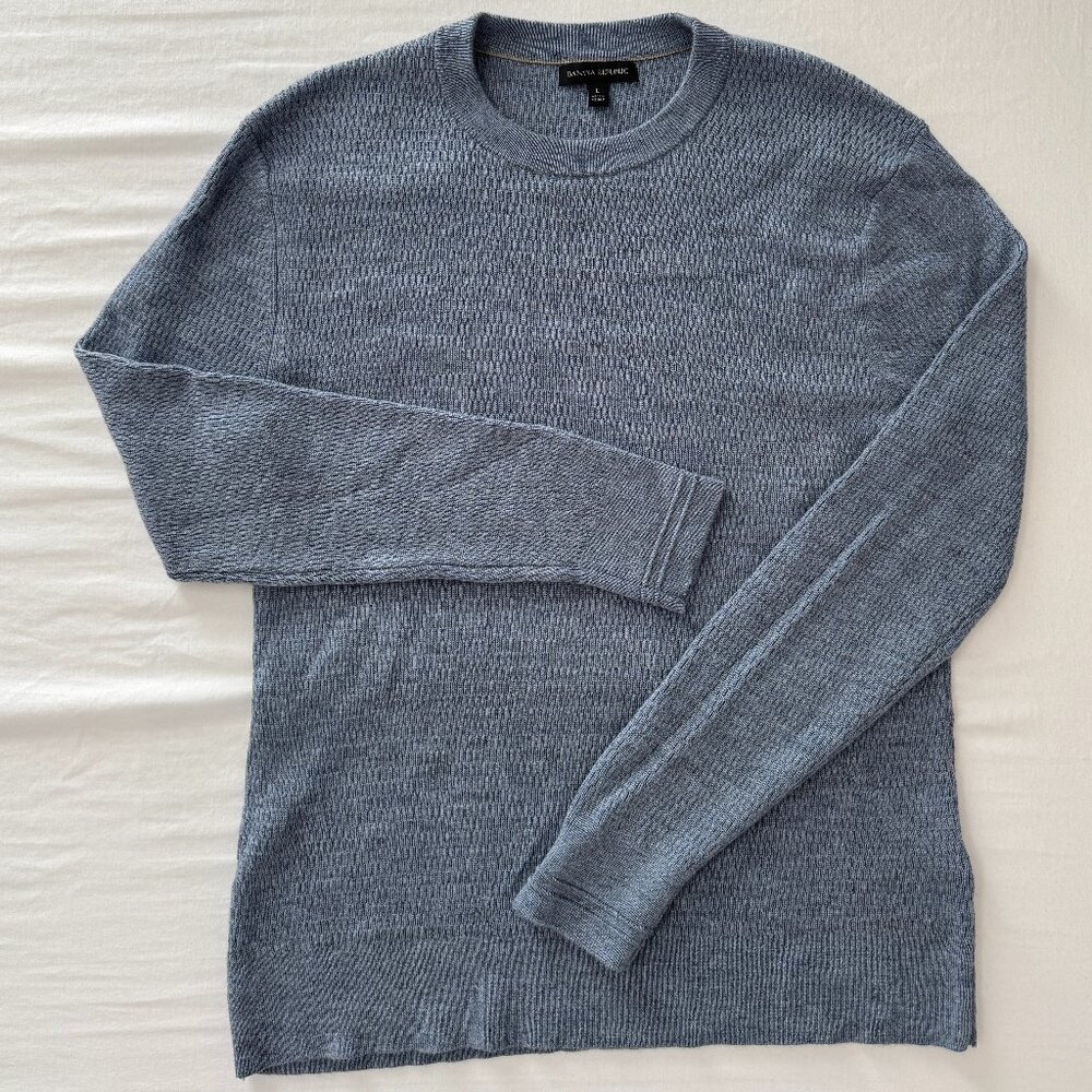 Banana Republic Men's Crew-Neck Merino Wool Sweater L